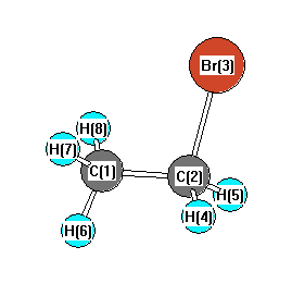 picture of Ethyl bromide state 1 conformation 1