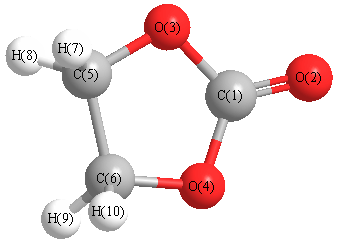 picture of Ethylene carbonate state 1 conformation 1