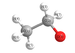 picture of Ethoxy radical state 1 conformation 1
