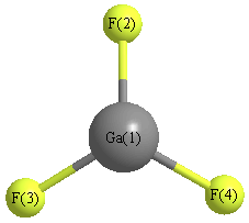 picture of Gallium trifluoride state 1 conformation 1