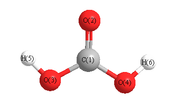 picture of Carbonic acid state 1 conformation 1
