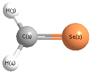 picture of Selenoformaldehyde state 1 conformation 1