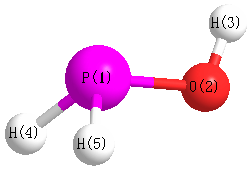 picture of Phosphinous acid state 1 conformation 1