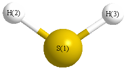 picture of Hydrogen sulfide state 1 conformation 1