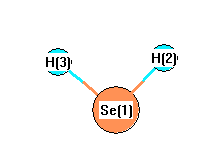 picture of Hydrogen selenide state 1 conformation 1