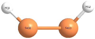 picture of hydrogen diselenide state 1 conformation 1