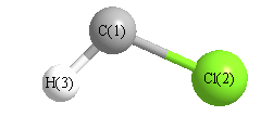 picture of Chloromethylene state 1 conformation 1