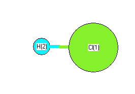 picture of Hydrogen chloride state 1 conformation 1