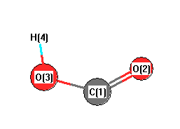 picture of Hydrocarboxyl radical state 1 conformation 1