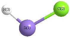 picture of Chlorosilylene state 1 conformation 1