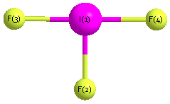 picture of iodone trifluoride state 1 conformation 1