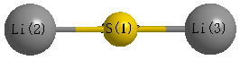 picture of dilithium sulfide state 1 conformation 1