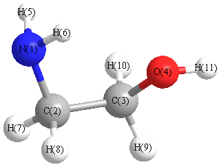 picture of monoethanolamine state 1 conformation 3