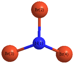 picture of Nitrogen Tribromide state 1 conformation 1