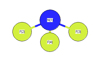 picture of Nitrogen trifluoride state 1 conformation 1