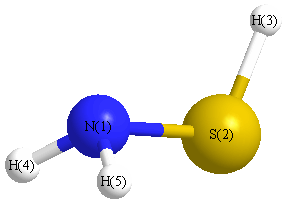 picture of Thiohydroxylamine state 1 conformation 1