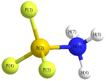 picture of Amminetrifluoroboron state 1 conformation 1