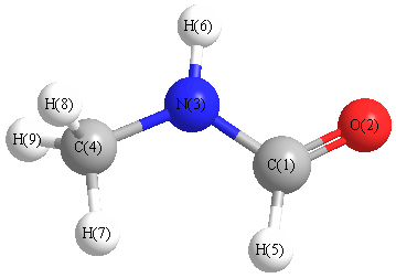picture of N-methylformamide state 1 conformation 1