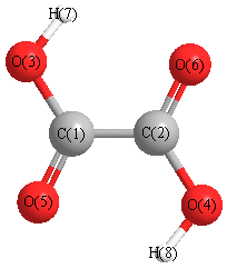 picture of Oxalic Acid state 1 conformation 1