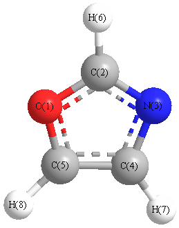 picture of Oxazole state 1 conformation 1