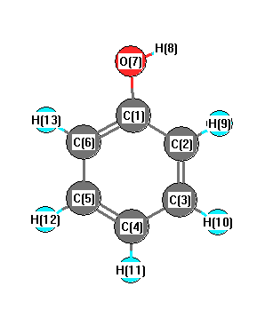 picture of phenol state 1 conformation 1