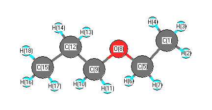 picture of Propane, 1-ethoxy- state 1 conformation 1