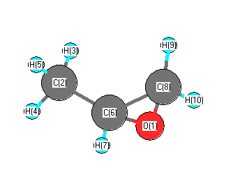 picture of Propylene oxide state 1 conformation 1