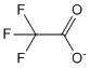 sketch of trifluoro acetate anion