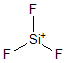 sketch of Silicon trifluoride cation