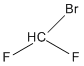 sketch of Methane, bromodifluoro-