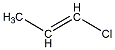 sketch of 1-chloro-1-propene(E)
