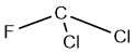 sketch of dichlorofluoromethyl radical