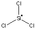 sketch of trichlorosilyl radical
