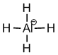 sketch of Aluminum tetrahydride anion