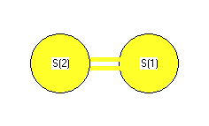 picture of Sulfur diatomic state 1 conformation 1