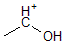 sketch of acetaldehyde, protonated