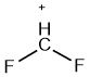 sketch of difluoromethyl cation