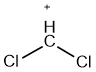 sketch of dichloromethyl cation