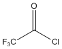 sketch of trifluoroacetyl chloride