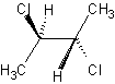 sketch of Butane, 2,3-dichloro-, (r*,s*)-