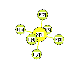 picture of Sulfur Hexafluoride state 1 conformation 1