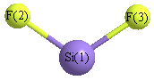 picture of Silicon difluoride state 1 conformation 1