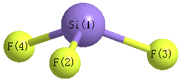 picture of Silicon trifluoride radical state 1 conformation 1