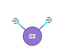 picture of silicon dihydride state 2 conformation 1
