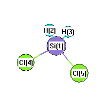 picture of dichlorosilane state 1 conformation 1