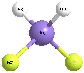 picture of difluorosilane state 1 conformation 1