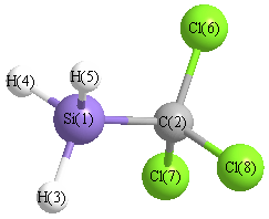 picture of (trichloromethyl)silane state 1 conformation 1