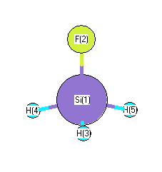 picture of monofluorosilane state 1 conformation 1