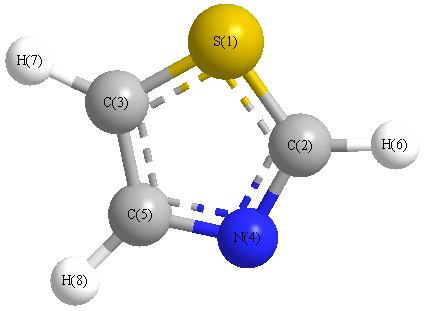picture of Thiazole state 1 conformation 1