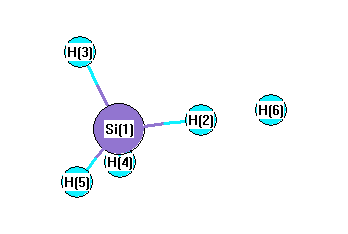 picture of H + SiH4 = H2 + SiH3